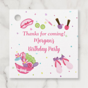 Etiquetas Para Recuerdos Fiesta de cumpleaños de Spa