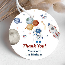 Etiquetas Para Recuerdos Fiesta de cumpleaños del espacio ultraterrestre de