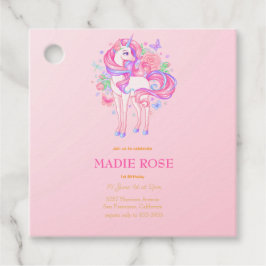 Etiquetas Para Recuerdos Fiesta de Cumpleaños del Unicornio Mágico