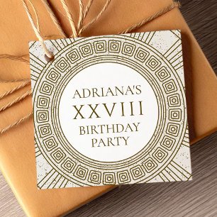 Etiquetas Para Recuerdos Fiesta de cumpleaños elegante 