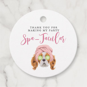 Etiquetas Para Recuerdos Fiesta de cumpleaños temática de Cute Spa
