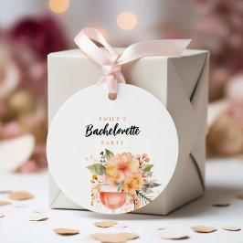 Etiquetas Para Recuerdos Fiesta de Despedida Aperol Spritz Floral