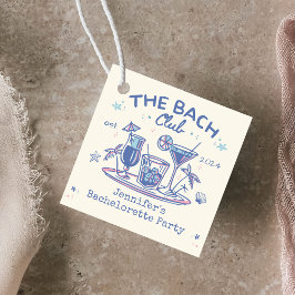 Etiquetas Para Recuerdos Fiesta de Despedida de Soltera Cóctel de Playa Azu