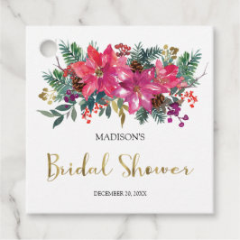 Etiquetas Para Recuerdos Fiesta de Despedida de Soltera de Flor de Pascua R