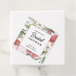 Etiquetas Para Recuerdos Fiesta de Despedida de Soltera Flores de Verano El