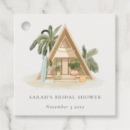 Etiquetas Para Recuerdos Fiesta de Despedida de Soltera Rústica Tropical Pl