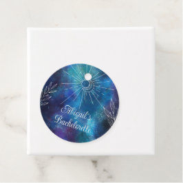 Etiquetas Para Recuerdos Fiesta de Despedida Mística de Pintura con Acuarel