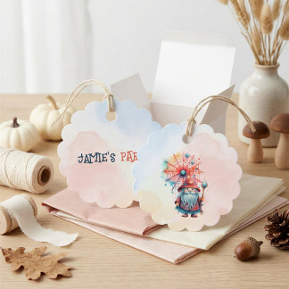 Etiquetas Para Recuerdos Fiesta de Halloween Personalizada del Mago Caprich