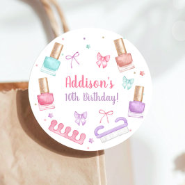 Etiquetas Para Recuerdos Fiesta de Mani-Pedi Manicura Pedicura Esmalte de U