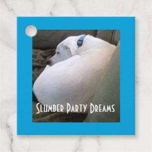 Etiquetas Para Recuerdos Fiesta de Perro de Cachorro Cura Chubby Blanco Dur