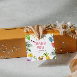 Etiquetas Para Recuerdos Fiesta de piscina rosada vibrante