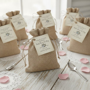 Etiquetas Para Recuerdos Fiesta de té vintage elegante   Despedida de solte