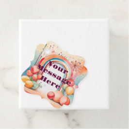 Etiquetas Para Recuerdos Fiesta del arco iris acuático