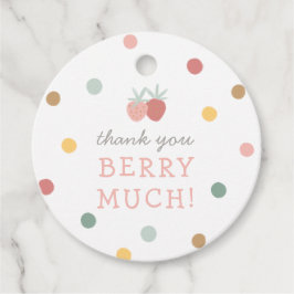 Etiquetas Para Recuerdos Fiesta del primer cumpleaños de fresa