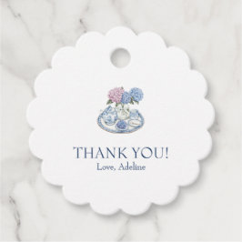 Etiquetas Para Recuerdos Fiesta del Té de Hortensias