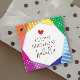 Etiquetas Para Recuerdos Fiesta divertida y colorida fiesta temática feliz