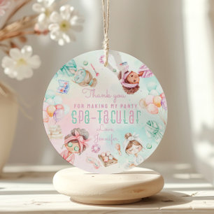 Etiquetas Para Recuerdos Fiesta Spatacular Cumpleaños Gracias