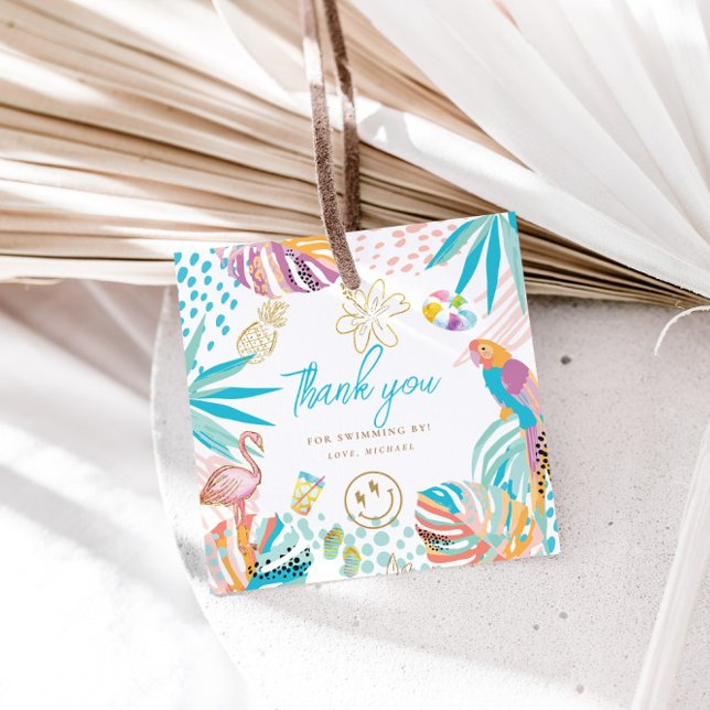 Etiquetas Para Recuerdos Fiesta tropical cutáneo (Subido por el creador)