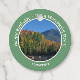 Etiquetas Para Recuerdos Fiestas Whiteface Mountain, Adirondack Autumn