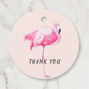 Etiquetas Para Recuerdos Flamingo rosa tropical gracias boda