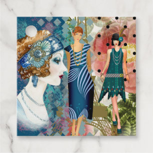 Etiquetas Para Recuerdos Flappers Art Deco