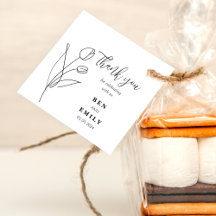 Flor de dibujo de línea personalizada minimalista