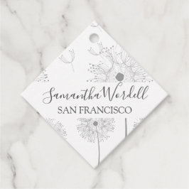 Etiquetas Para Recuerdos Flor ilustrada