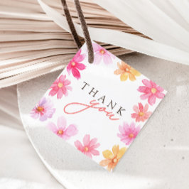 Etiquetas Para Recuerdos Flor salvaje de verano vibrante gracias