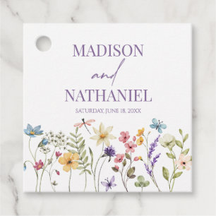 Etiquetas Para Recuerdos Flor silvestre Flor Floral Boda Jardín