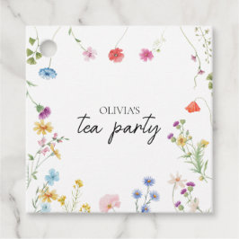 Etiquetas Para Recuerdos Flor silvestre té Fiesta ducha de novia