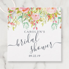 Etiquetas Para Recuerdos Flora de verano de primavera | Ducha de novia