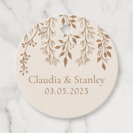 Etiquetas Para Recuerdos Floración colgante Foliage cálido Romántico Boho E