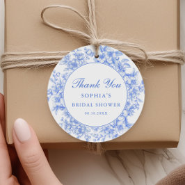 Etiquetas Para Recuerdos Floral Algo Azul Bridal Shower Gracias