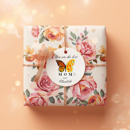 Etiquetas Para Recuerdos Floral Butterfly Personalized Favor Tags