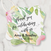 Floral Gracias por celebrar con nosotros