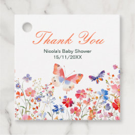 Etiquetas Para Recuerdos Floral Summer Butterfly Baby Shower