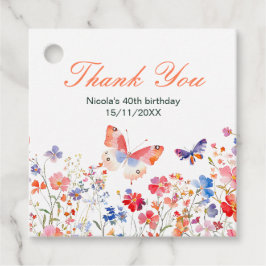 Etiquetas Para Recuerdos Floral Summer Butterfly Birthday