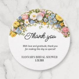 Etiquetas Para Recuerdos Floral Tea Party Bridal Shower Favor Tag