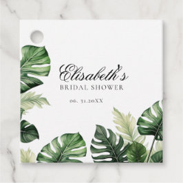 Etiquetas Para Recuerdos Floral Tropical Colorido | Regadera de novia de fo