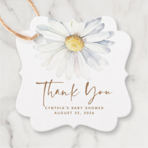 Etiquetas Para Recuerdos Flores blancas de margarita lindas elegantes boho