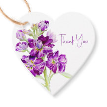 Flores bursátiles acuarela arte púrpura gracias