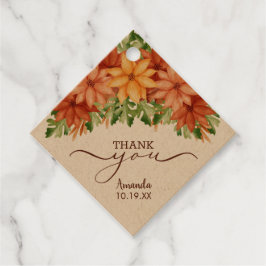 Etiquetas Para Recuerdos Flores Caídas Ducha Bridal Gracias