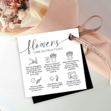 Flores Cuidan Logotipo Minimalista Bandera Etiquet