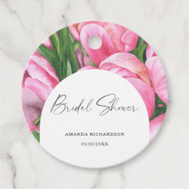 Etiquetas Para Recuerdos Flores de acuarela - Desayuno de novia