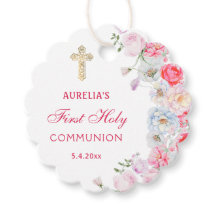 Flores de acuarela Primera Comunión