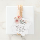 Etiquetas Para Recuerdos Flores De Sombra Teresa Elegante Boho Gracias<br><div class="desc">Flores terratenientes y vegetación sabrosa elegante boho gracias a los etiquetas de los favores</div>