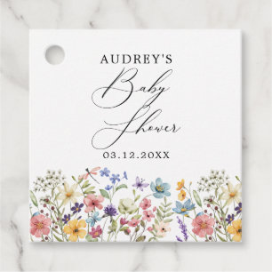 Etiquetas Para Recuerdos Flores Silvestres Modernas Y Coloridas Libros Flor