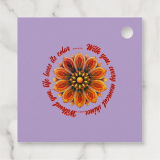 ETIQUETAS PARA RECUERDOS FLOWER GIFT MOM DAUGHTER SISTER TEACHER FRIEND