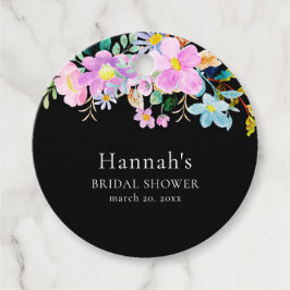 Etiquetas Para Recuerdos Flowers in pink tones boho summer Bridal Shower