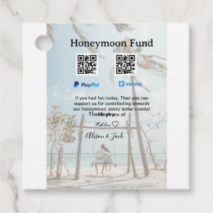 Etiquetas Para Recuerdos Fondo de luna de miel venomo paypal donación Q R p